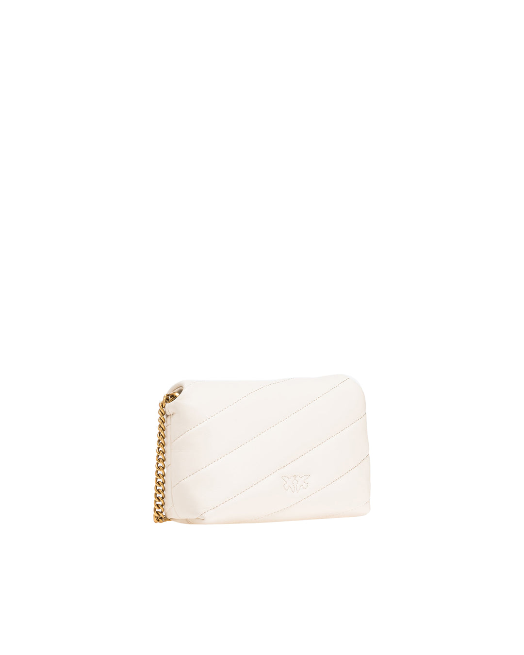 Baby Love Bag Puff Maxi Quilt White/Gold Shoulder Bag Bianco