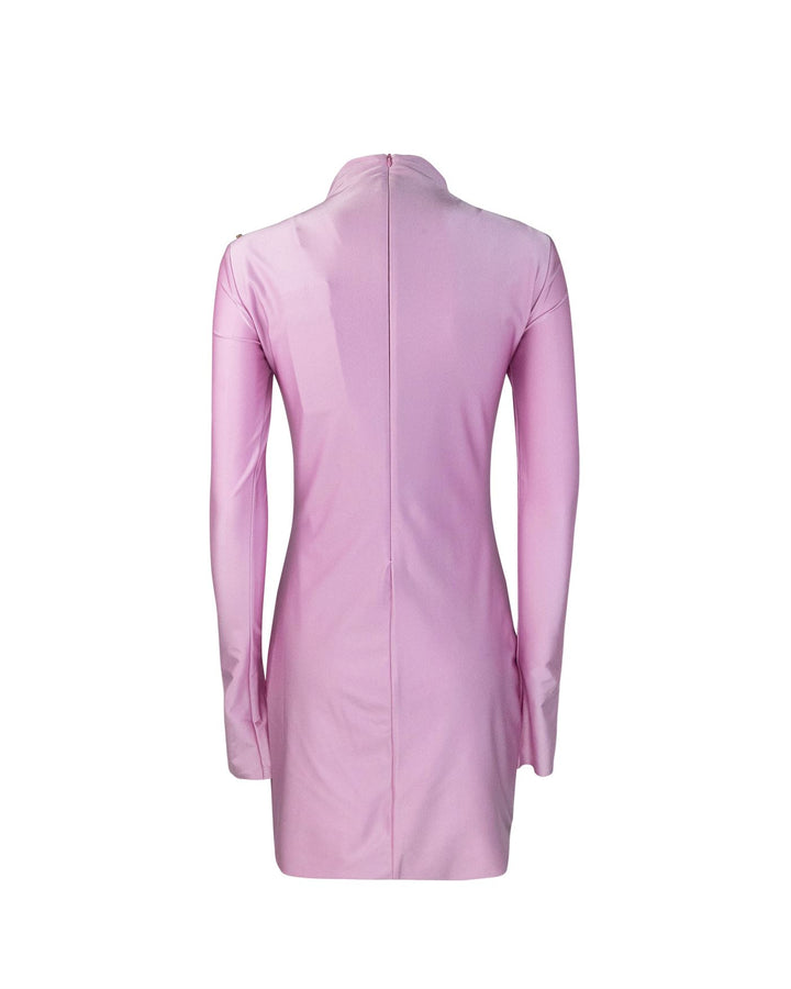 Abito Stiria Aderente In Jersey Stretch Suit Rose
