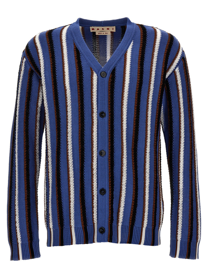 Striped Cardigan Sweater, Cardigans Multicolor