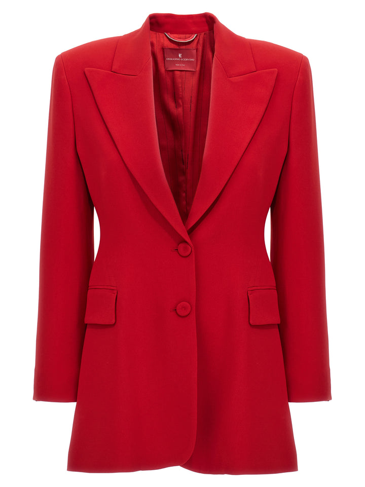 Single-Breasted Blazer Blazer And Suits Red