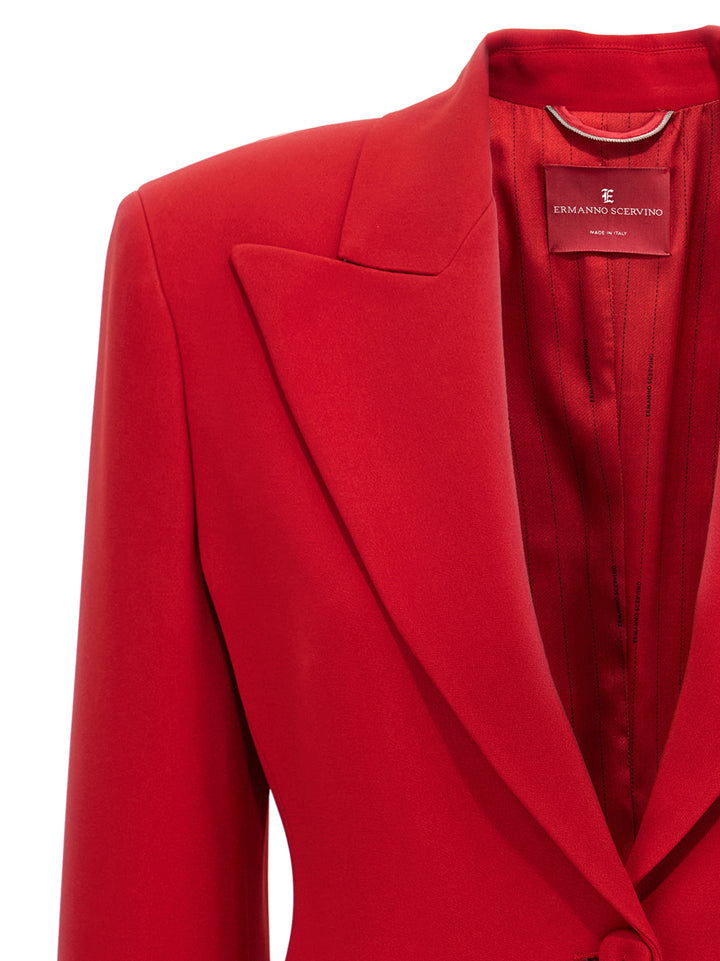 Single-Breasted Blazer Blazer And Suits Red