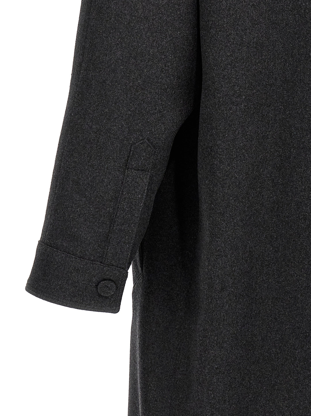 Single-Breasted Cashmere Coat Coats, Trench Coats Gray