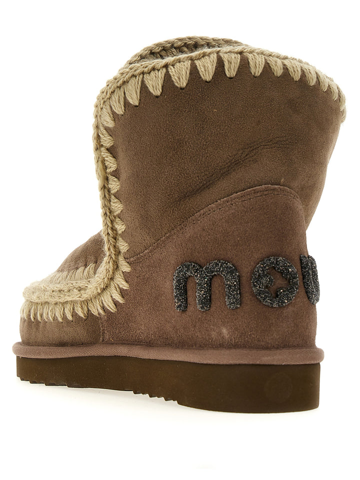 Eskimo 18 Glitter Logo Boots, Ankle Boots Brown