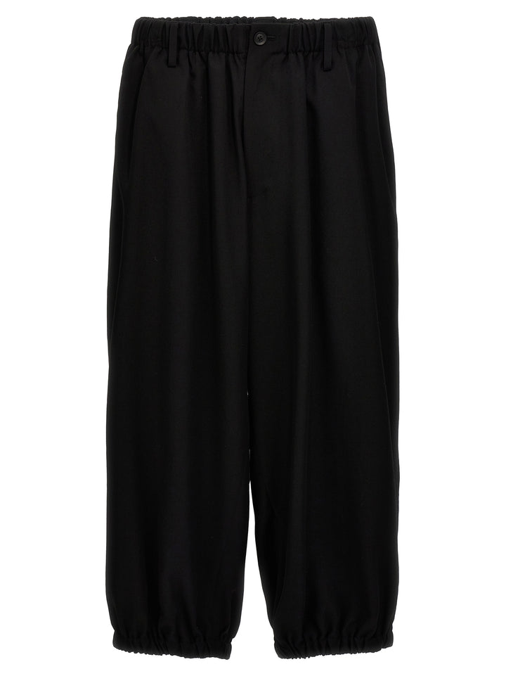 U-Gather Cropped Pants Black