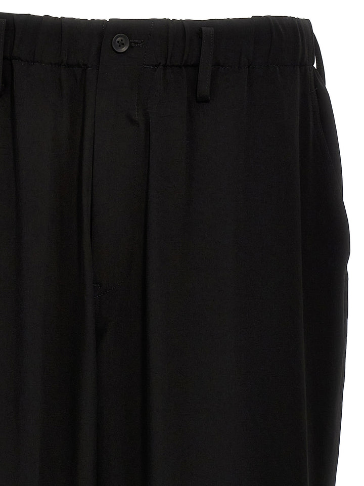 U-Double Stitch Pants Black