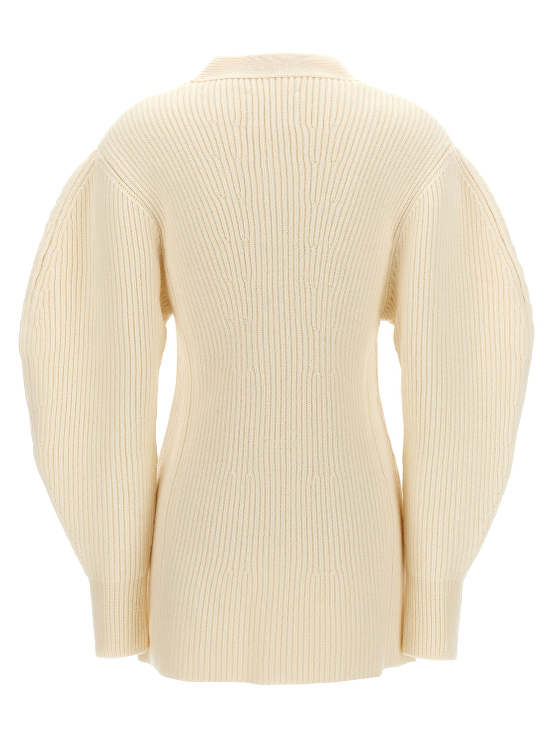 Ribbed Cardigan Sweater, Cardigans White