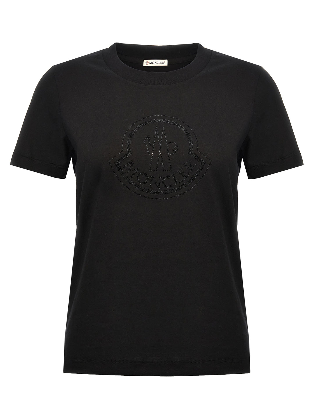 Rhinestone Logo T-Shirt Black