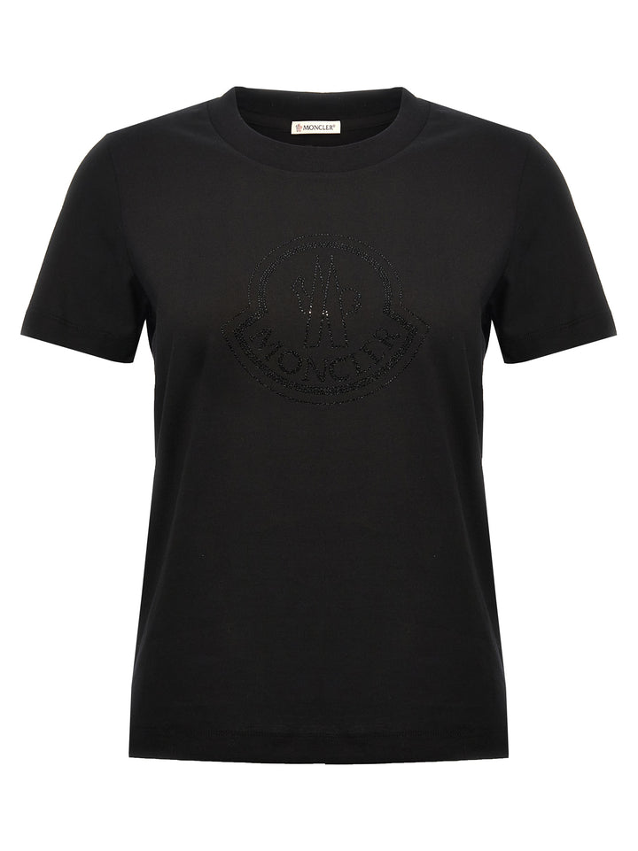 Rhinestone Logo T-Shirt Black