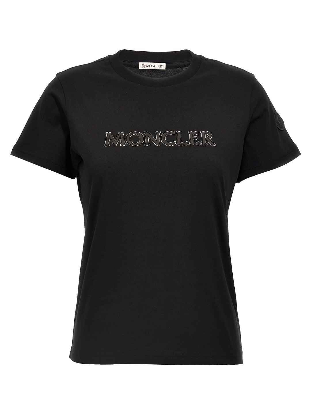 Rhinestone Logo T-Shirt Black