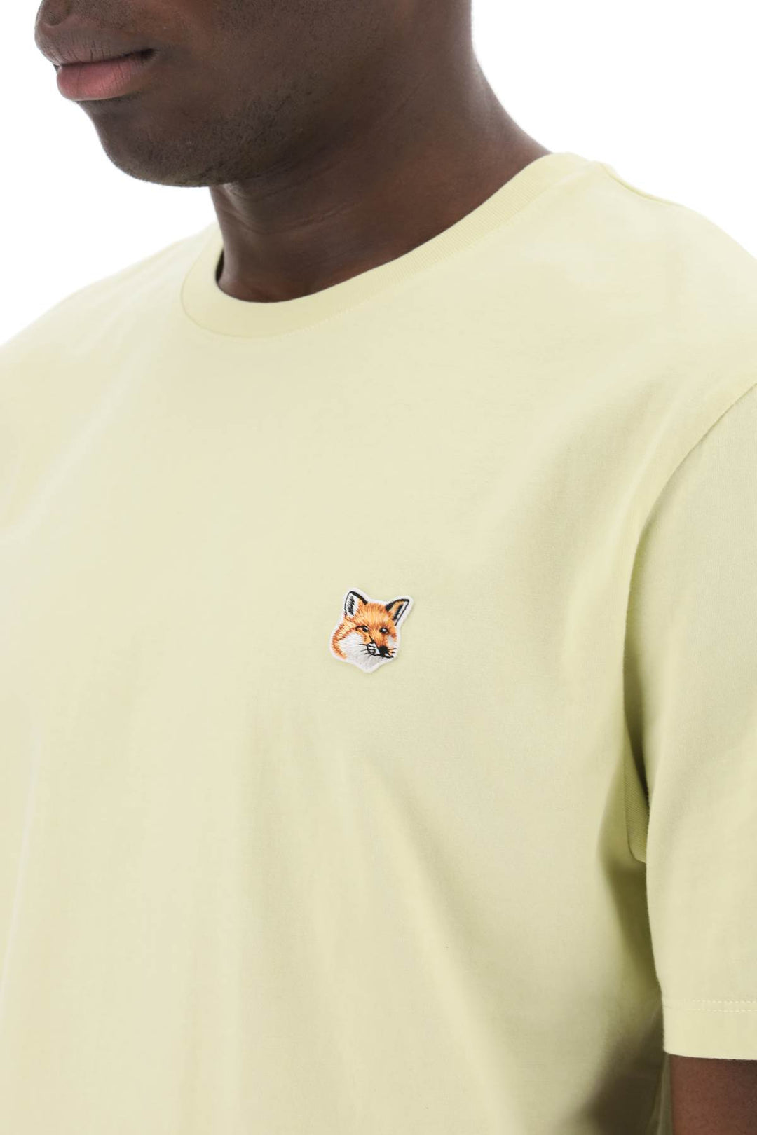 T Shirt In Jersey Con Patch Fox Head