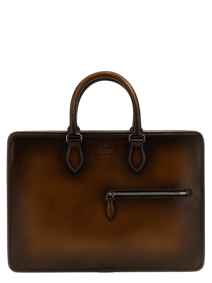 Un Jour Hand Bags Brown