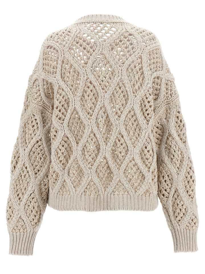 Sequin Sweater Sweater, Cardigans Beige