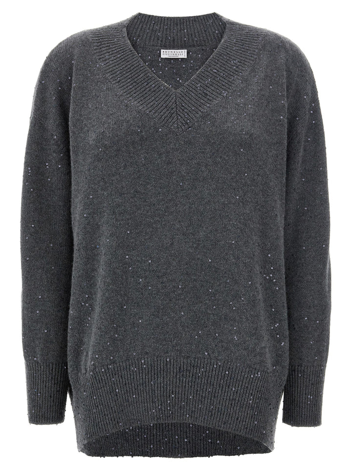 Sequin Sweater Sweater, Cardigans Gray