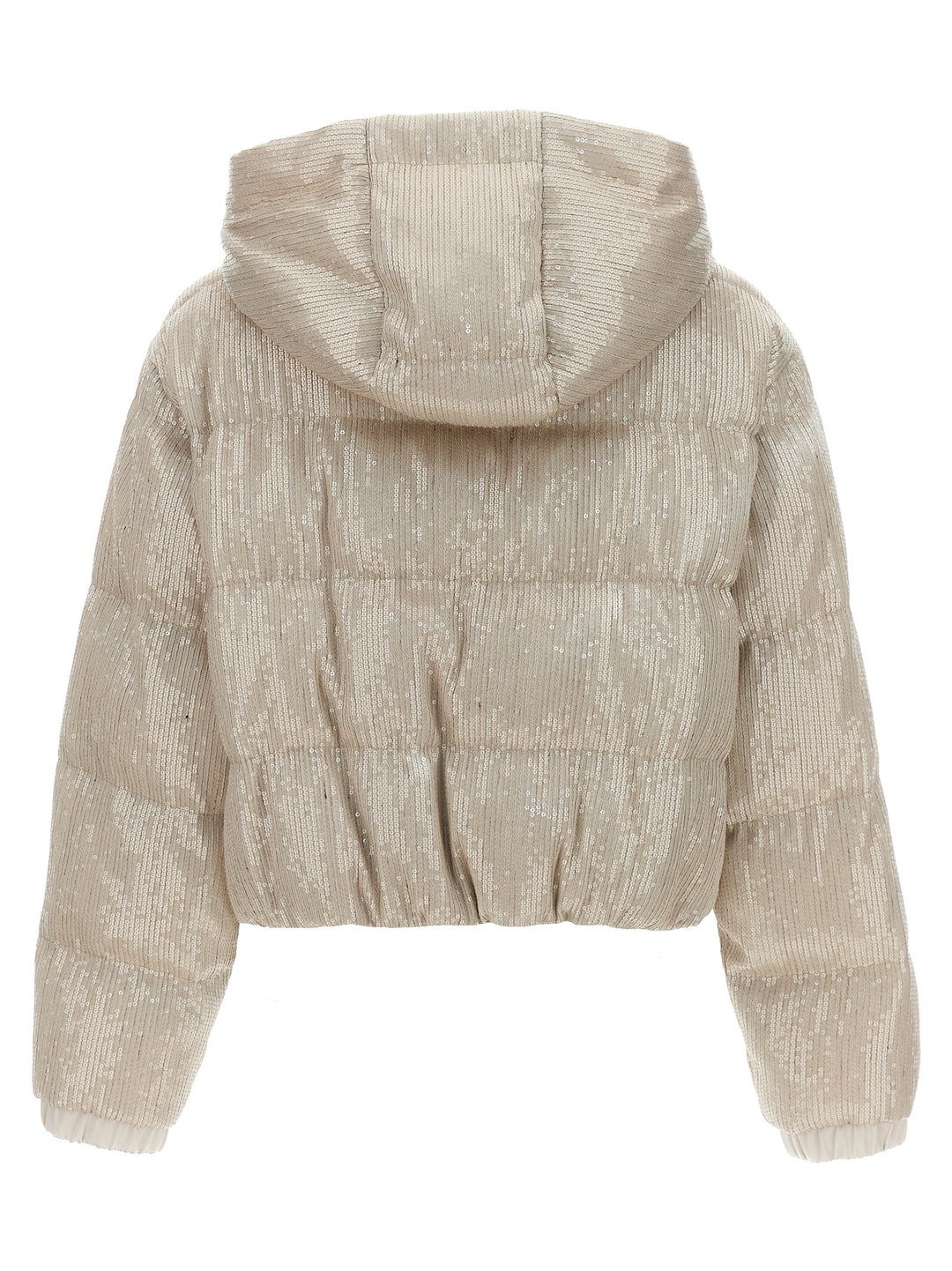 Sequin Down Jacket Casual Jackets, Parka Beige