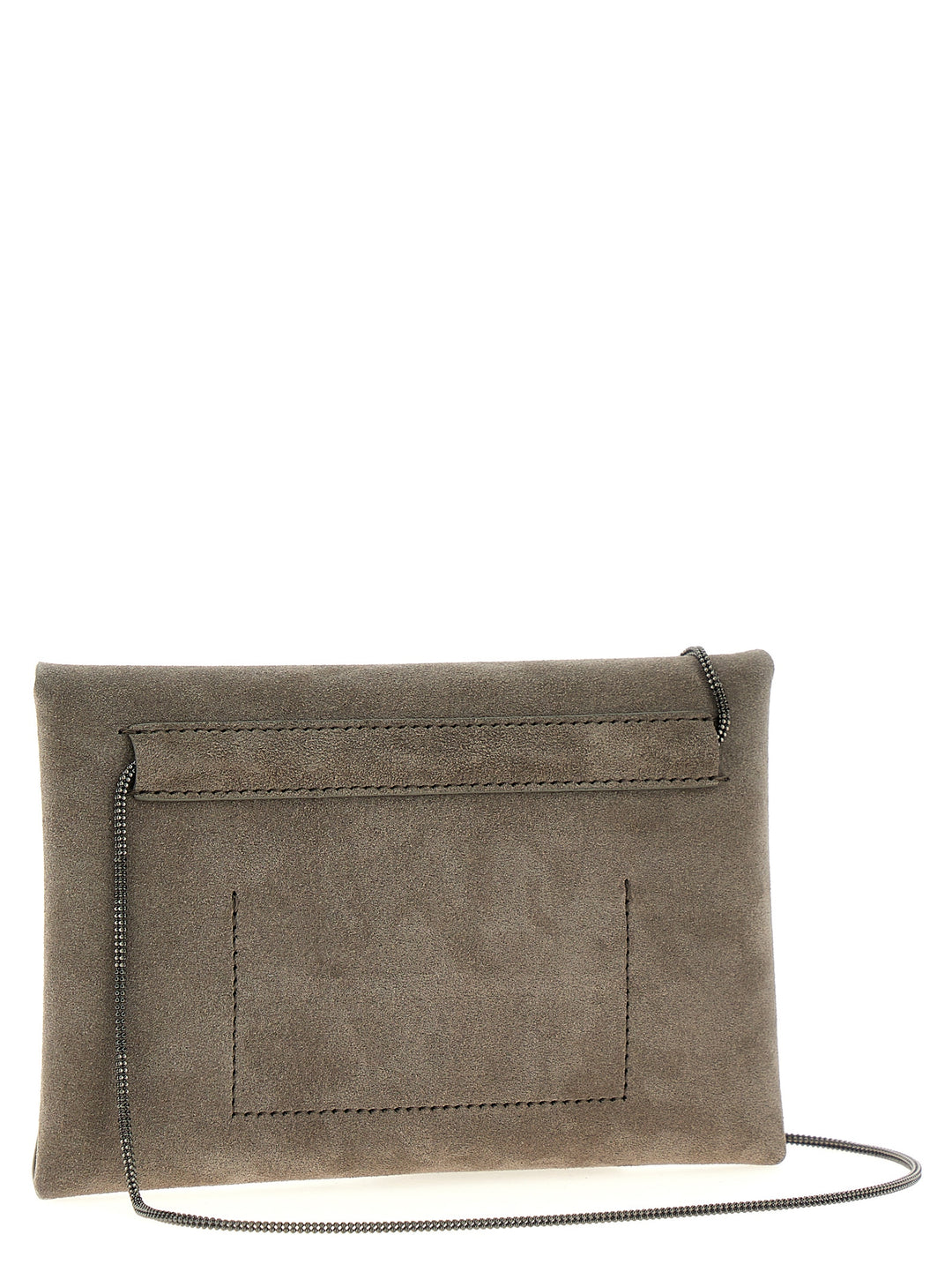 Suede Clutch Gray