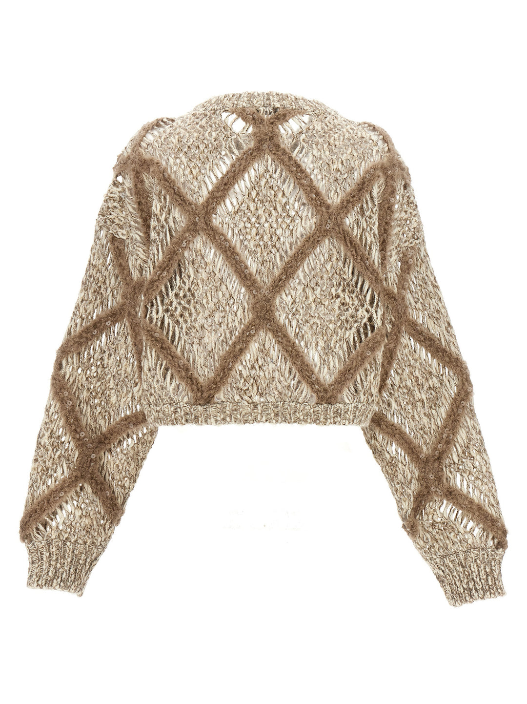 Sequin Sweater Sweater, Cardigans Beige