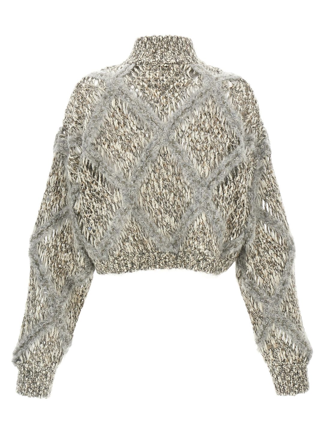 Sequin Cropped Cardigan Sweater, Cardigans Multicolor