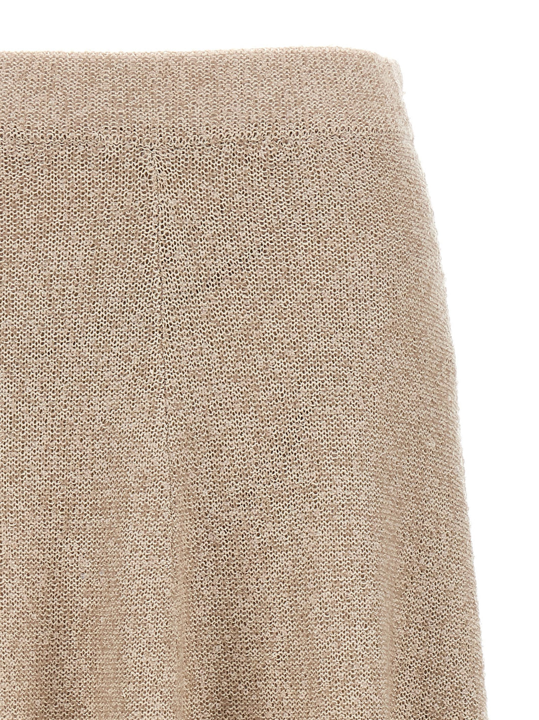 Sequin Knitted Skirt Skirts Beige