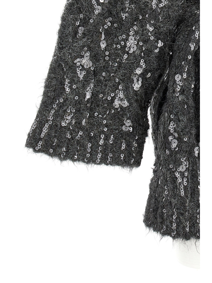 Sequin Cardigan Sweater, Cardigans Gray