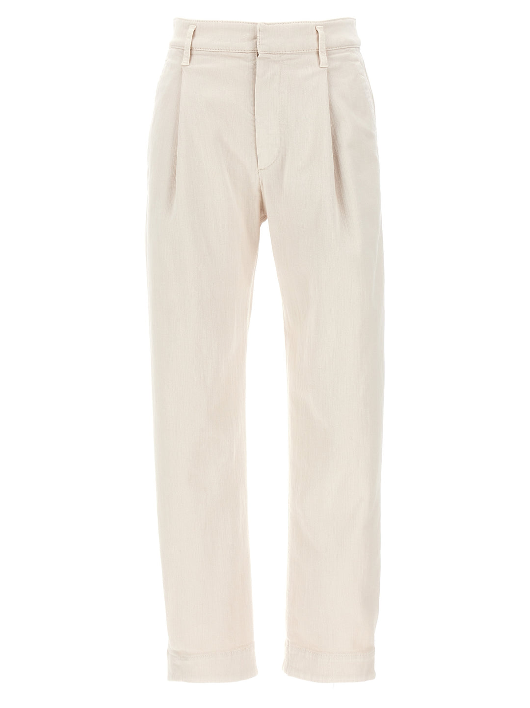 Stretch Denim Pants Beige