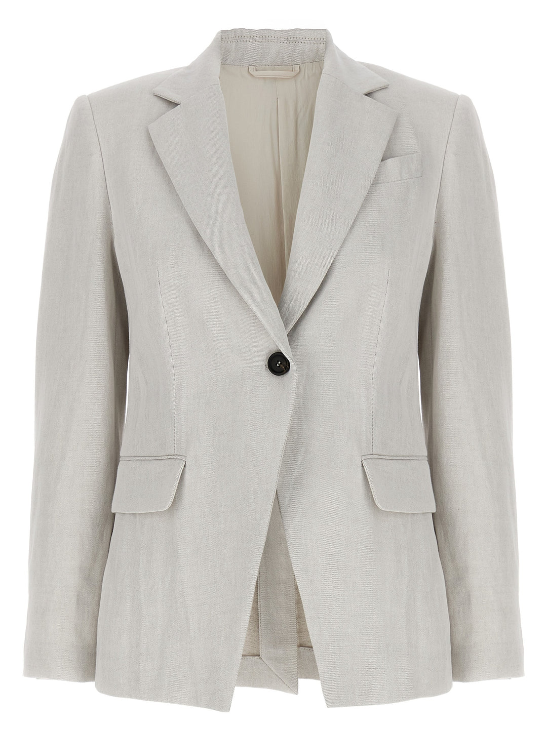 Single-Breasted Blazer Blazer And Suits Gray