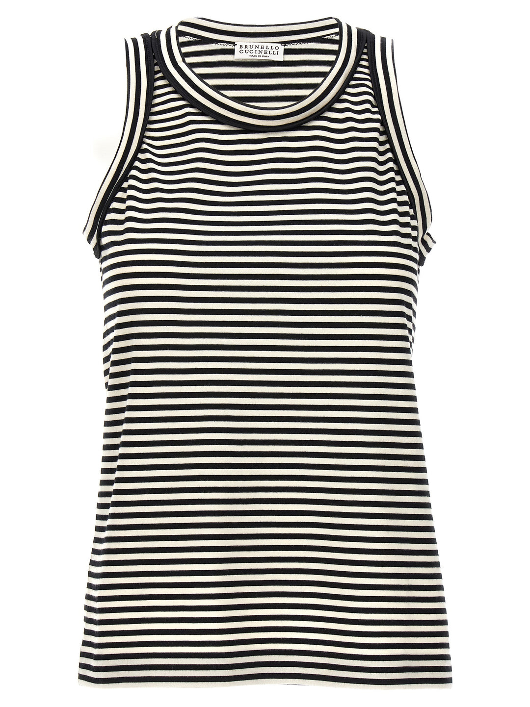 Striped Tank Top Tops White/Black