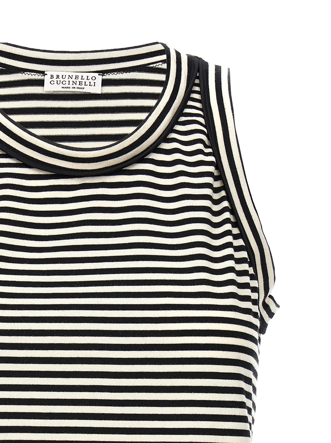 Striped Tank Top Tops White/Black