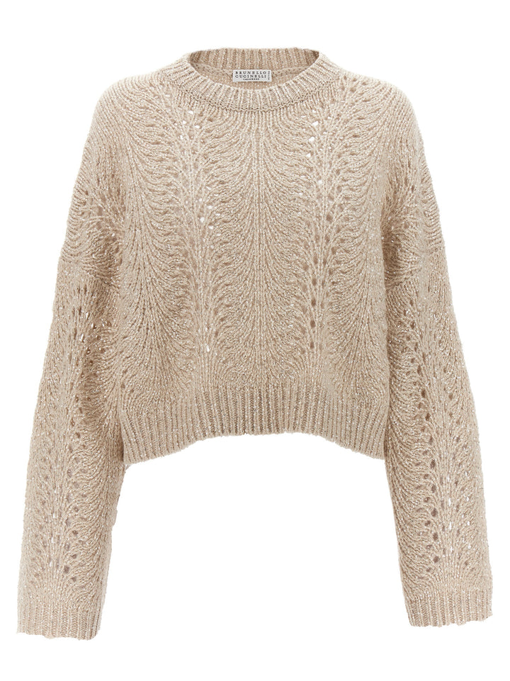 Sequin Sweater Sweater, Cardigans Beige