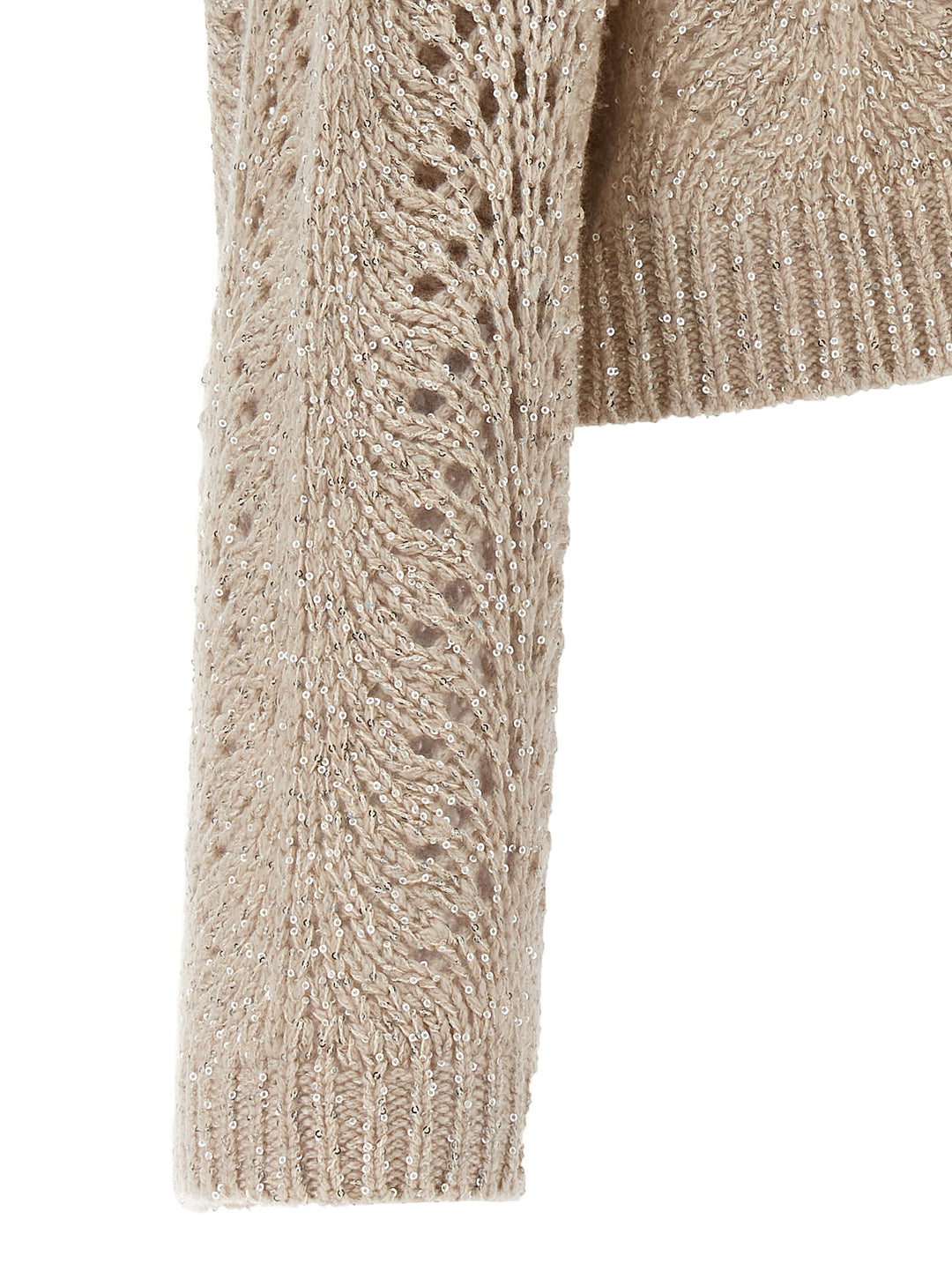 Sequin Sweater Sweater, Cardigans Beige