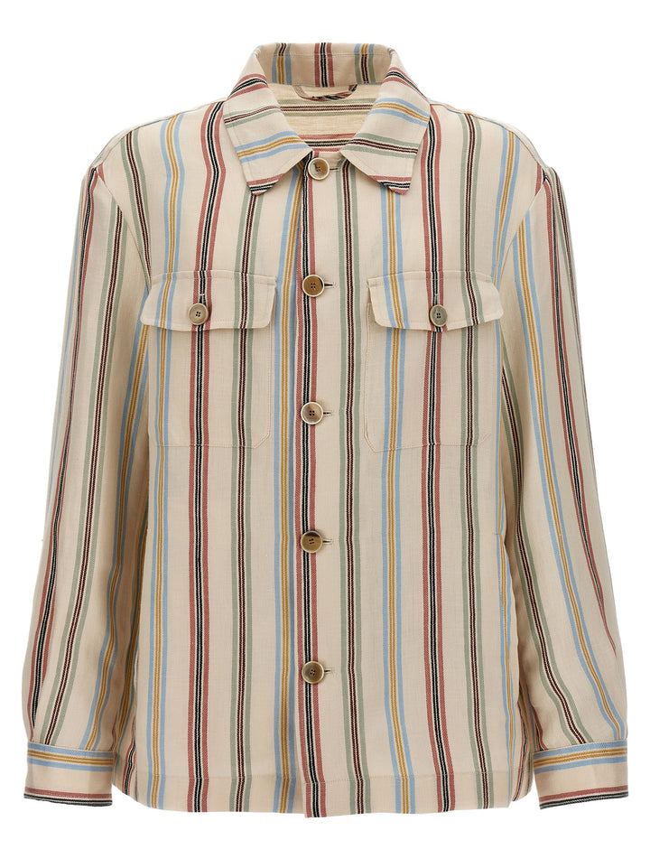 Striped Overshirt Shirt, Blouse Multicolor