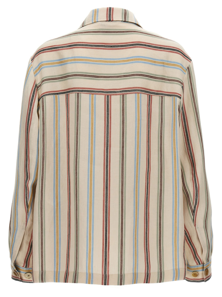 Striped Overshirt Shirt, Blouse Multicolor