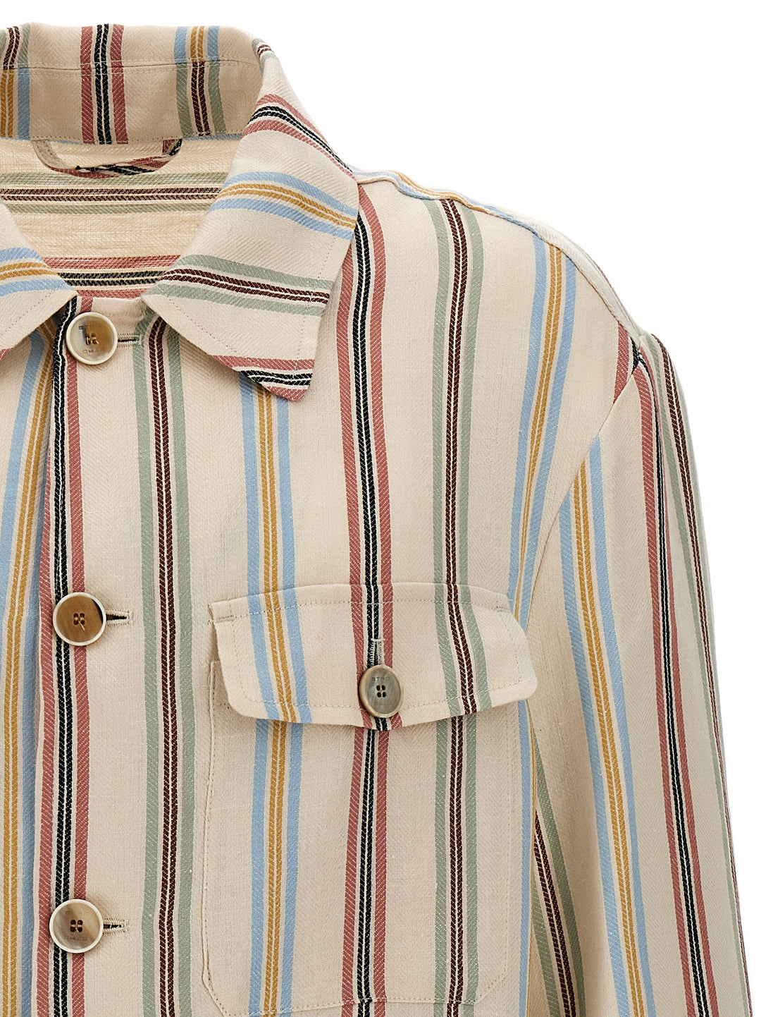 Striped Overshirt Shirt, Blouse Multicolor