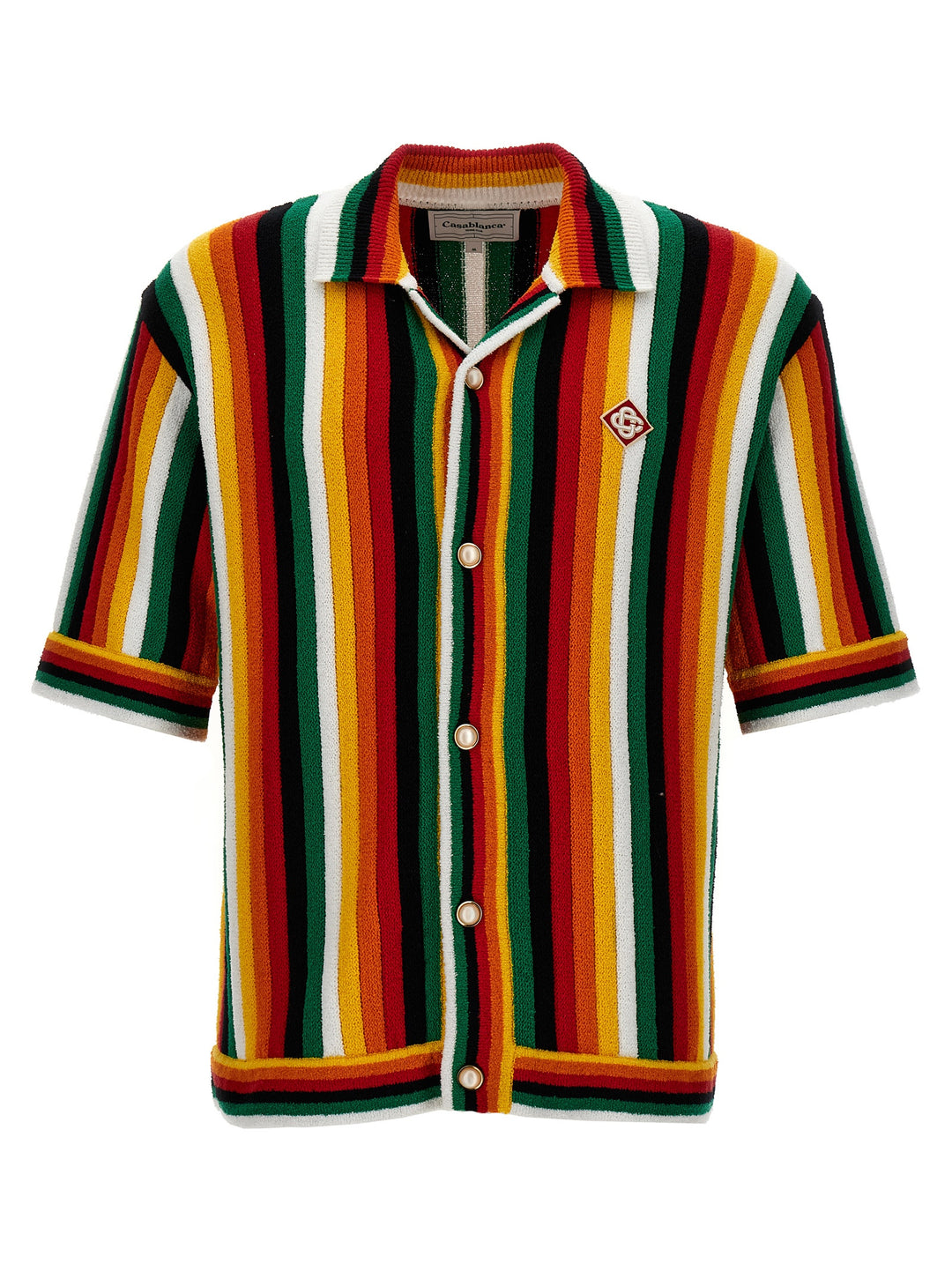 Striped Towelling Shirt, Blouse Multicolor