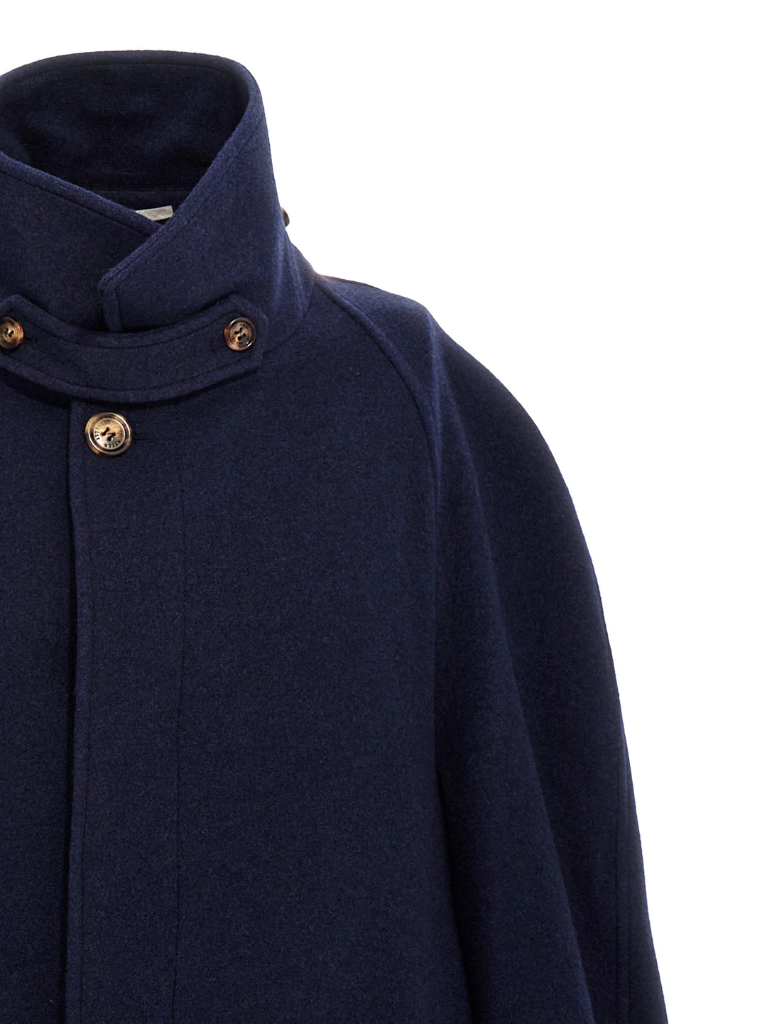 Single-Breasted Cashmere Coat Coats, Trench Coats Blue