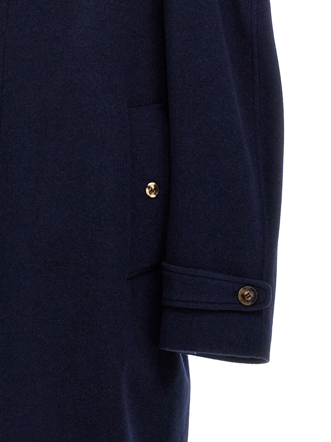 Single-Breasted Cashmere Coat Coats, Trench Coats Blue