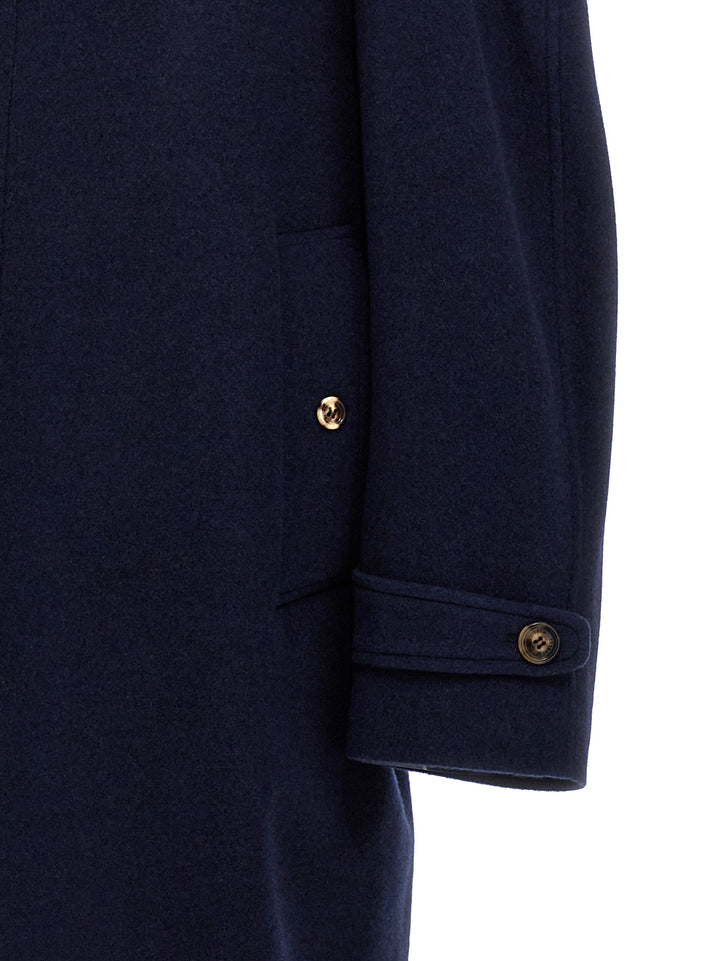 Single-Breasted Cashmere Coat Coats, Trench Coats Blue