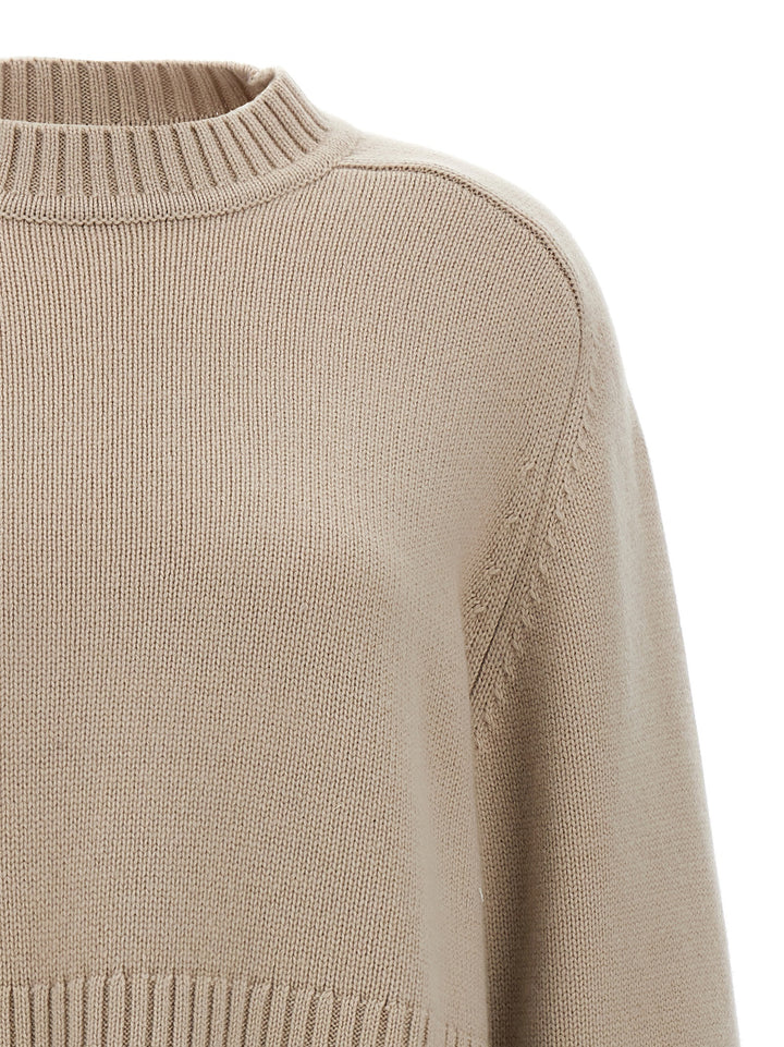 N°256 Judith Eggshell Sweater, Cardigans Beige