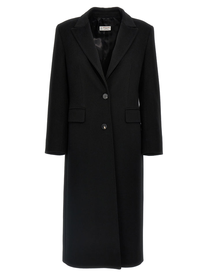 Single-Breasted Coat Coats, Trench Coats Black