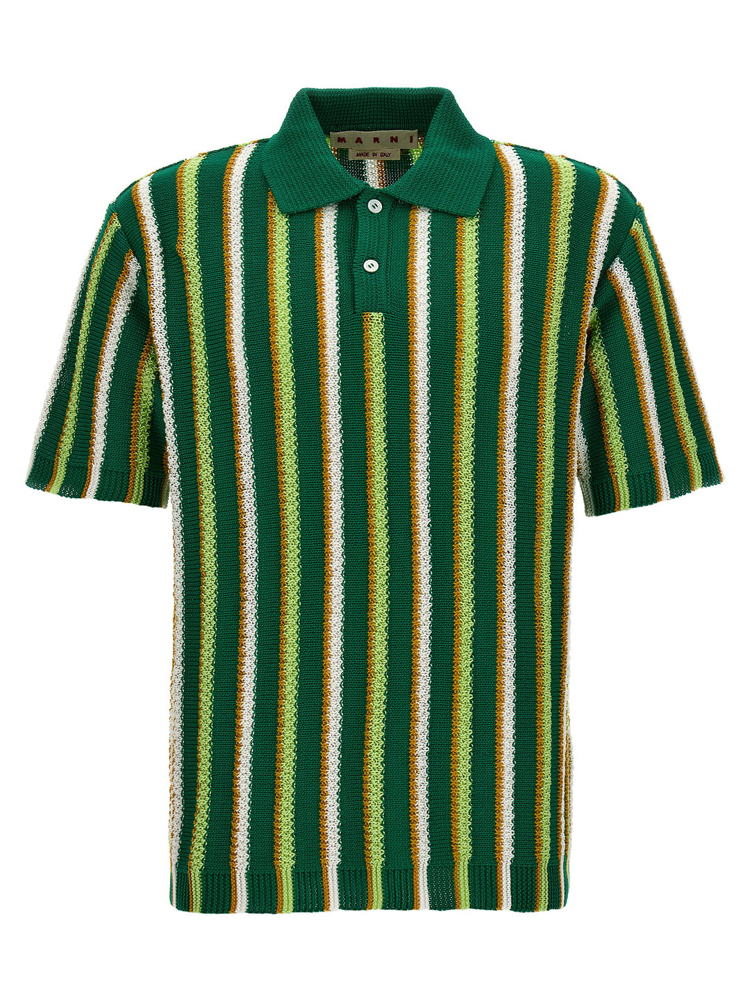 Striped  Shirt Polo Green