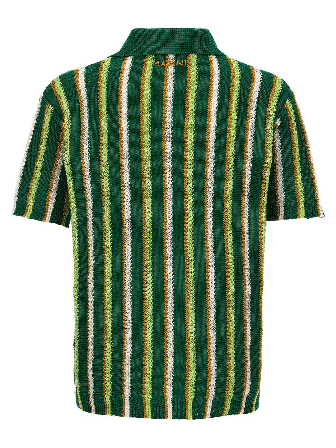 Striped  Shirt Polo Green