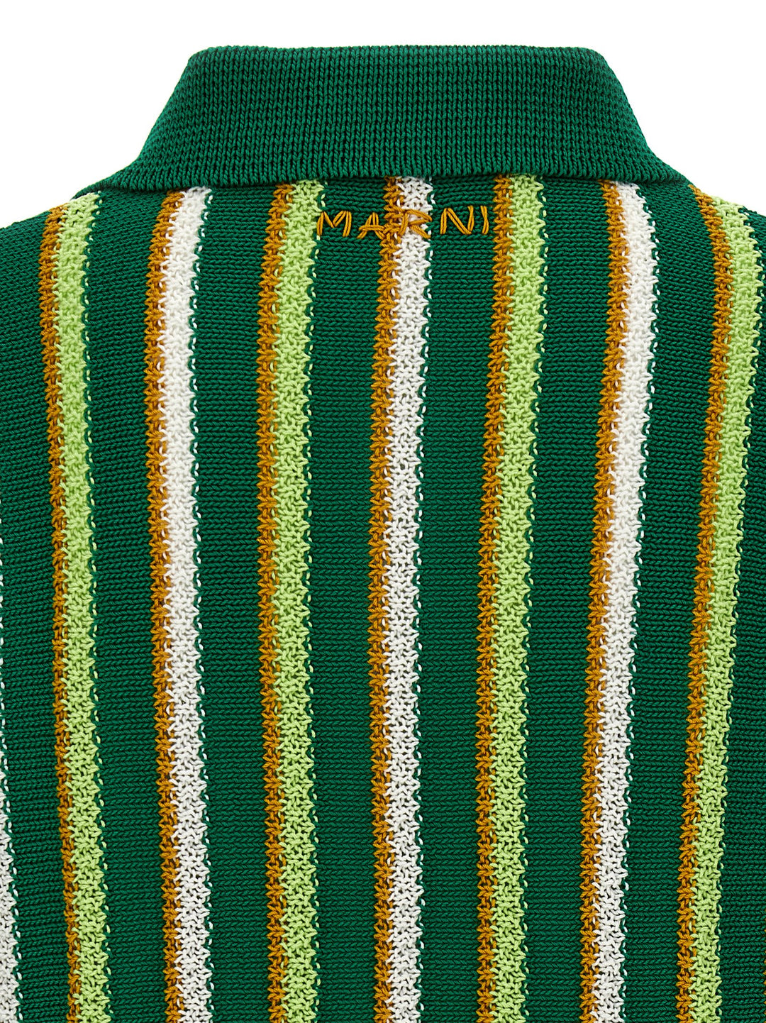 Striped  Shirt Polo Green