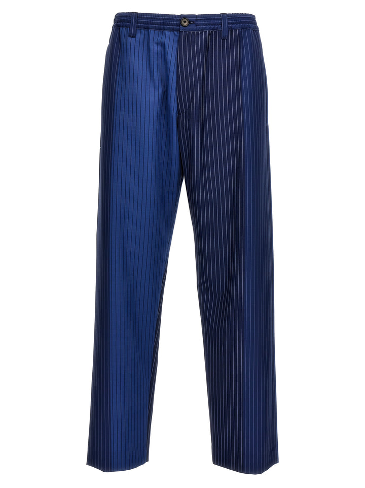 Striped Trousers Pants Blue