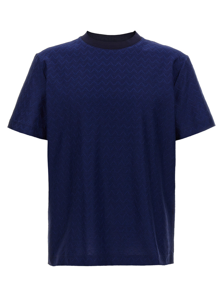 Zig-Zag T-Shirt Blue