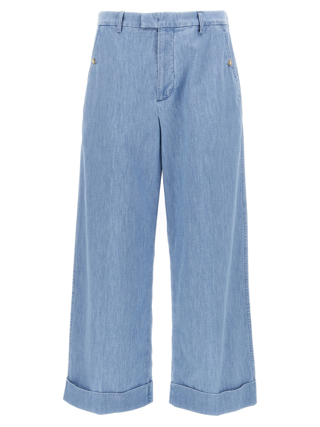 Valentino Garavani Turn-Up Jeans Blue