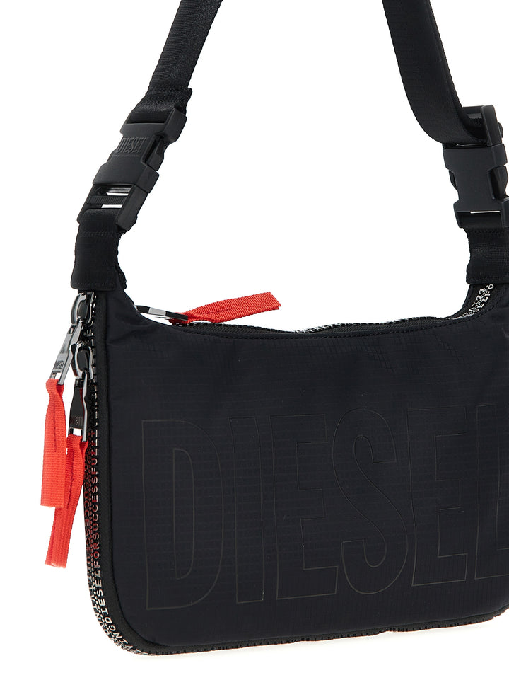 Zip-D Shoulder Bags Black