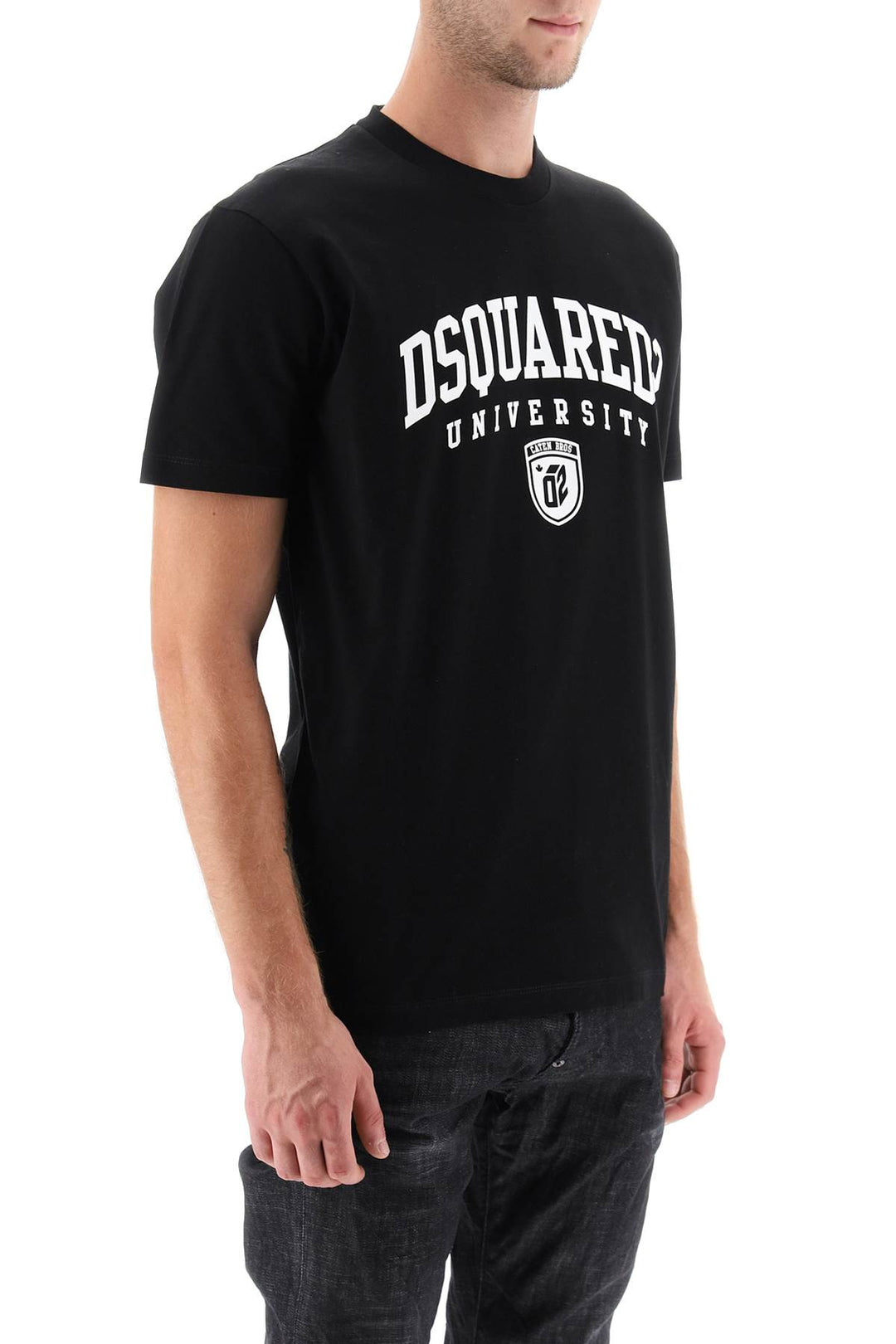 T Shirt In Jersey Con Stampa - Dsquared2 - Uomo