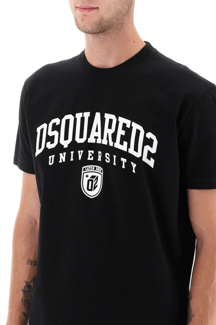 T Shirt In Jersey Con Stampa - Dsquared2 - Uomo