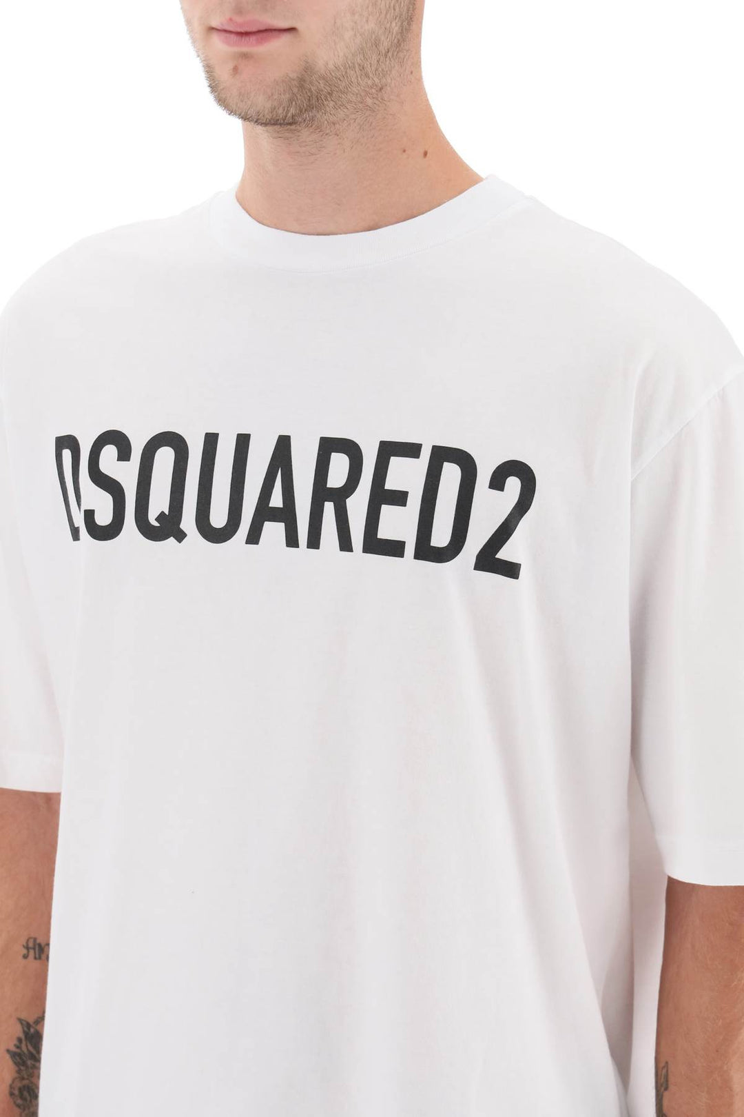 T Shirt In Jersey Con Logo - Dsquared2 - Uomo