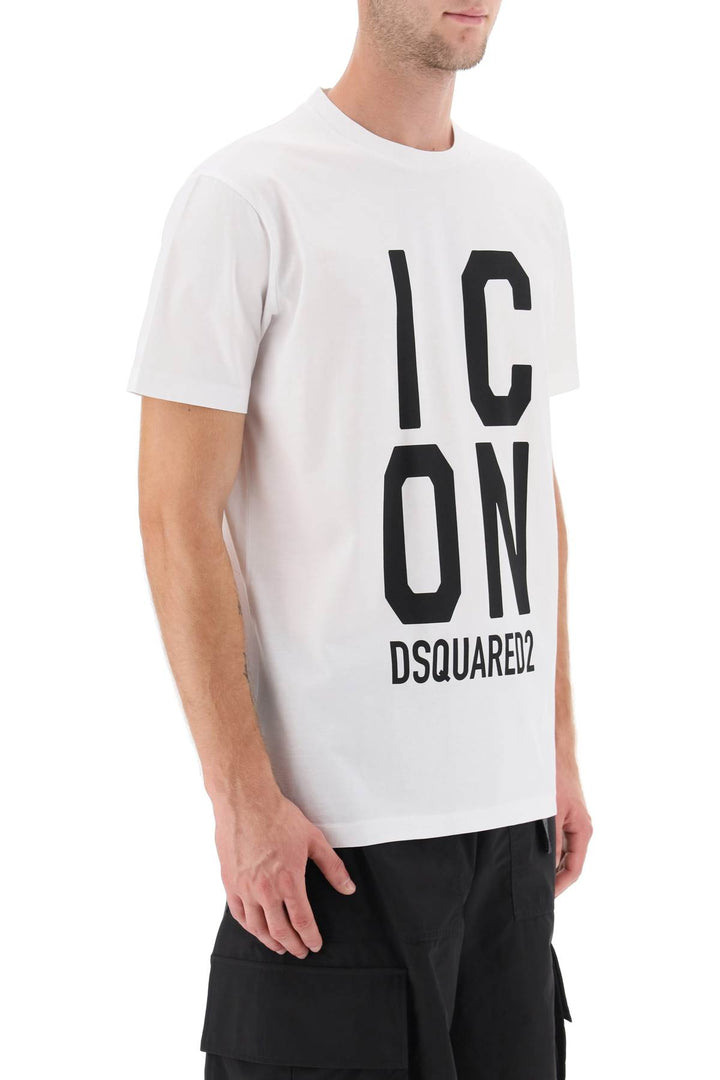 T Shirt Logo 'Icon' In Jersey - Dsquared2 - Uomo