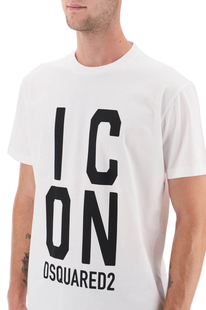 T Shirt Logo 'Icon' In Jersey - Dsquared2 - Uomo